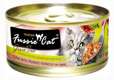 Fussie Cat Premium Tuna with Prawns Canned Cat Food