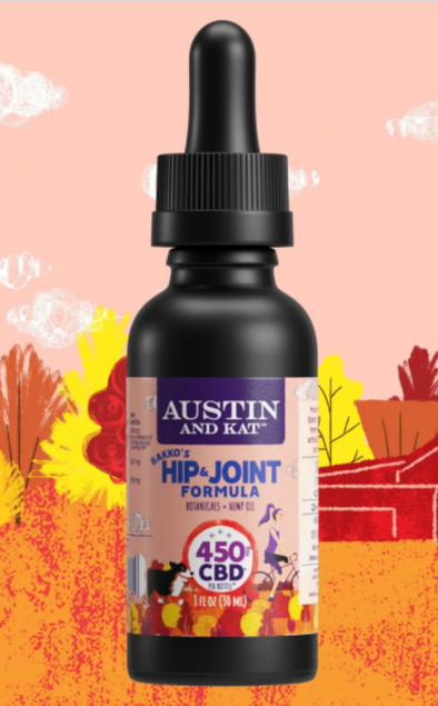 Austin & Kat Bakko's Hip and Joint Hemp Tincture 450 Blend