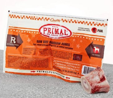 Frozen Primal Raw Beef Marrow Bones for Dogs and Cats