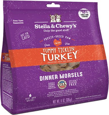 Stella & Chewy's Cat Tummy Ticklin' Turkey Freeze Dried Raw