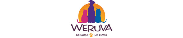 Weruva is a line of all-natural, luxury pet food designed for your pets, made with high-quality ingredients including up to 80% animal-based proteins. Logo.