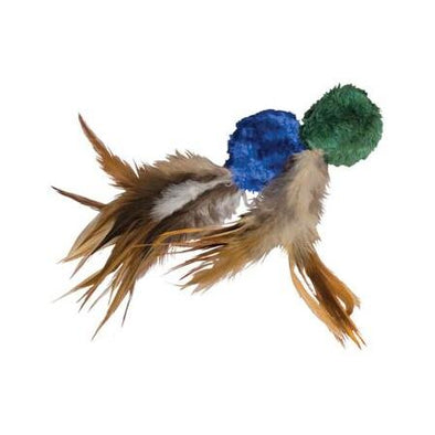 Kong Cat Crinkle Ball with Feather