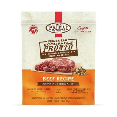 Primal Pronto Raw Frozen Dog Food