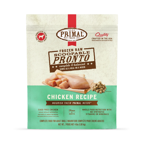 Primal Pronto Raw Frozen Dog Food