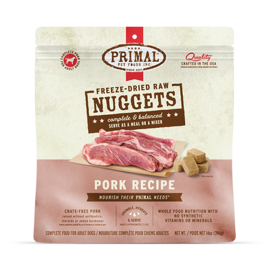 Primal Canine Freeze Dried Nuggets Pork