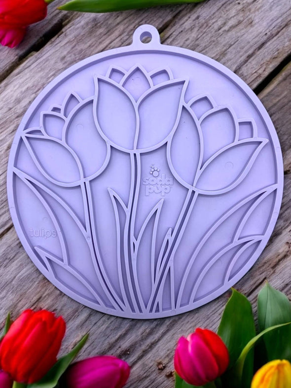 Tulip Design Enrichment Lick Mat