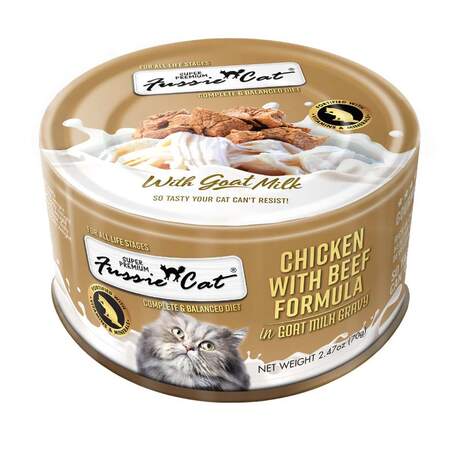 Fussie Cat Cans with Goat's Milk
