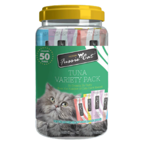 Fussie Cat Variety Puree Tub 50ct