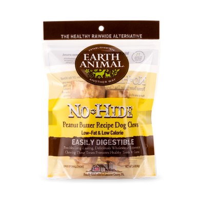 Earth Animal No-Hide® Wholesome Chews for Dogs - Peanut Butter
