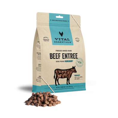 Vital Essentials Dog Food FD Mini Nibs Beef Entree