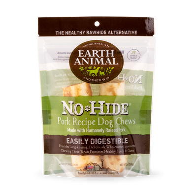 Earth Animal No-Hide® Wholesome Chews for Dogs - Pork