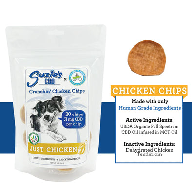Suzie's CBD Treats Chicken Chips 3mg
