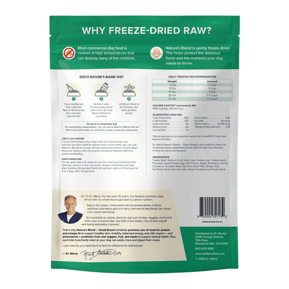 Dr Marty's Small Breed Freeze Dried Raw Dog Food