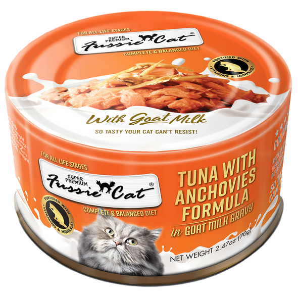 Fussie Cat Cans with Goat's Milk