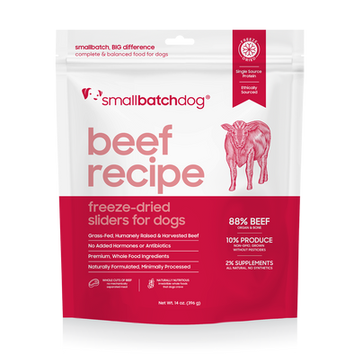 Small Batch Freeze Dried Beef Dog Food