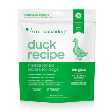 Small Batch Freeze Dried Duck Dog Food