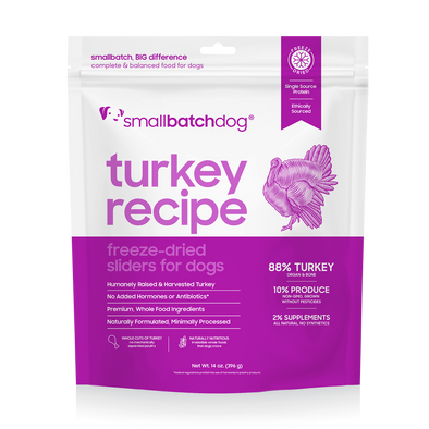 Small Batch Freeze Dried Turkey Dog Food