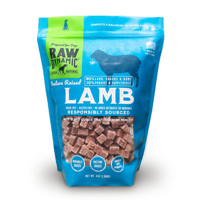 Raw Dynamic Frozen Lamb Dog Food