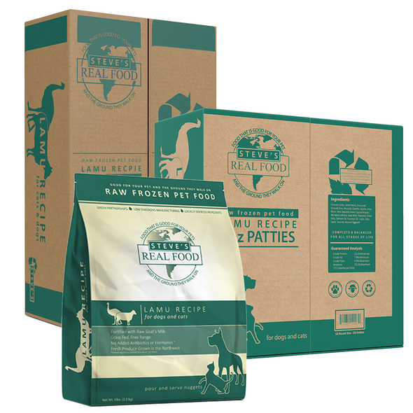 Steve's Frozen Raw Lamu Dog Food