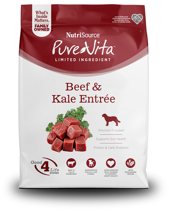 Pure Vita Beef and Kale Dog Food