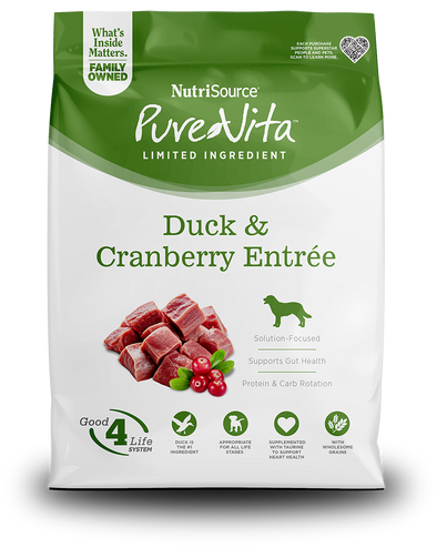 Pure Vita Duck and Cranberry Dog Food