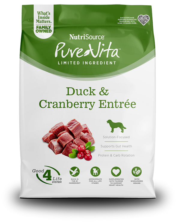 Pure Vita Duck and Cranberry Dog Food