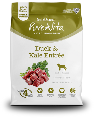 Pure Vita Grain Free Duck and Kale Dog Food