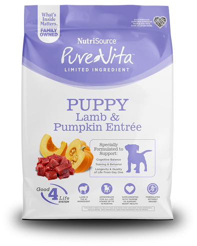 Pure Vita Grain Free Lamb and Pumpkin Puppy Food