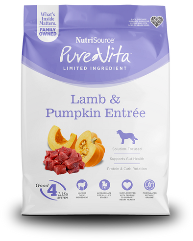 Pure Vita Grain Free Lamb and Pumpkin Dog Food