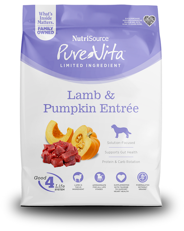 Pure Vita Grain Free Lamb and Pumpkin Dog Food