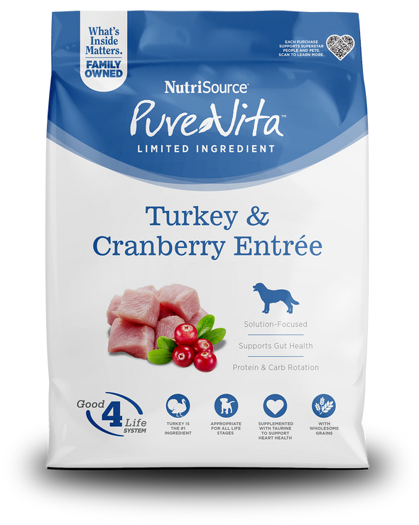 Pure Vita Turkey and Cranberry Dog Food