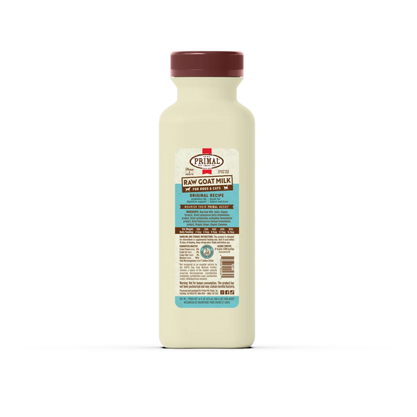Primal Raw Goat Milk for Dogs and Cats