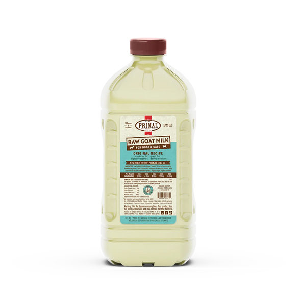Primal Raw Goat Milk for Dogs and Cats