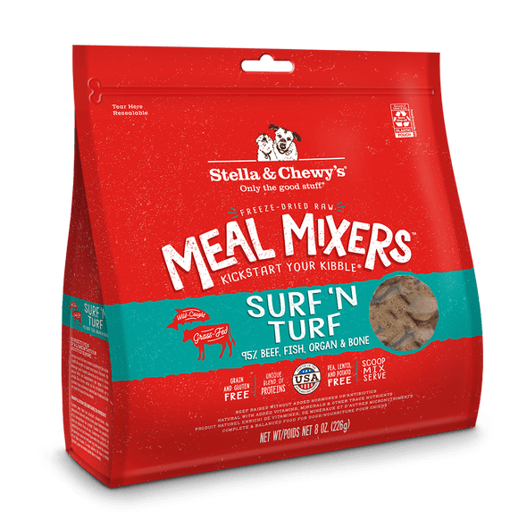 Stella & Chewy's Surf 'N Turf Freeze Dried Raw Meal Mixers for Dogs