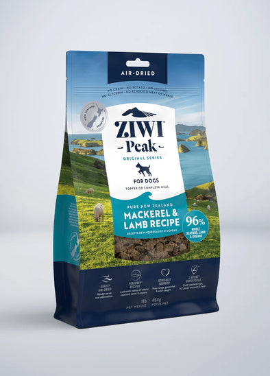Ziwi Peak Air-Dried Mackerel & Lamb Recipe Food for Dogs