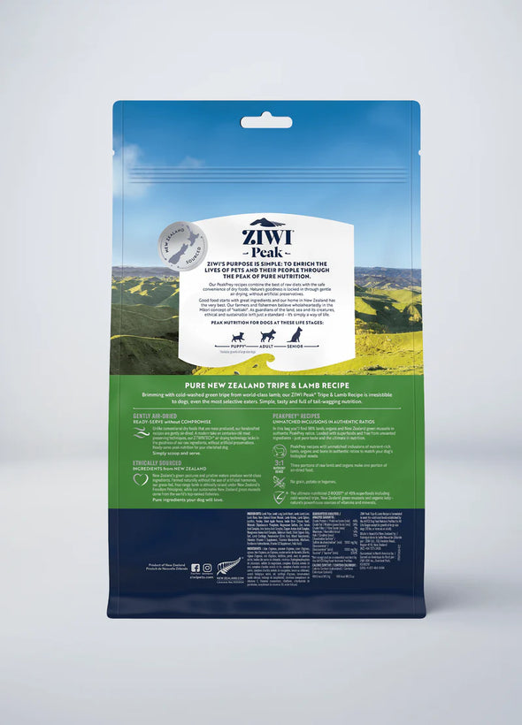 Ziwi Peak Air-Dried Tripe & Lamb Recipe Food for Dogs