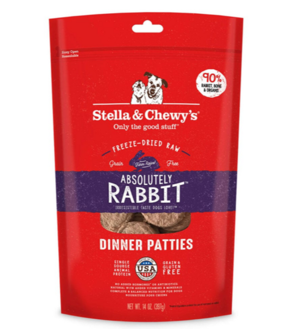 Stella and Chewy's Absolutely Rabbit Freeze-Dried Raw Dinner Patties