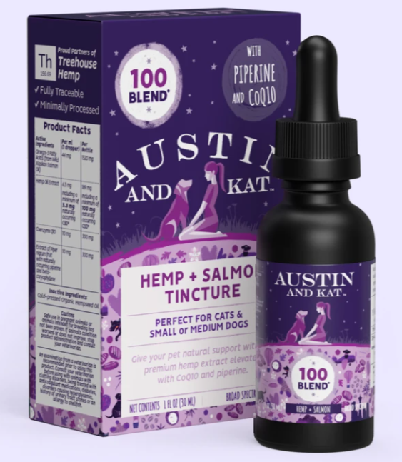 Austin & Kat Hemp and Salmon Tincture 100 Blend