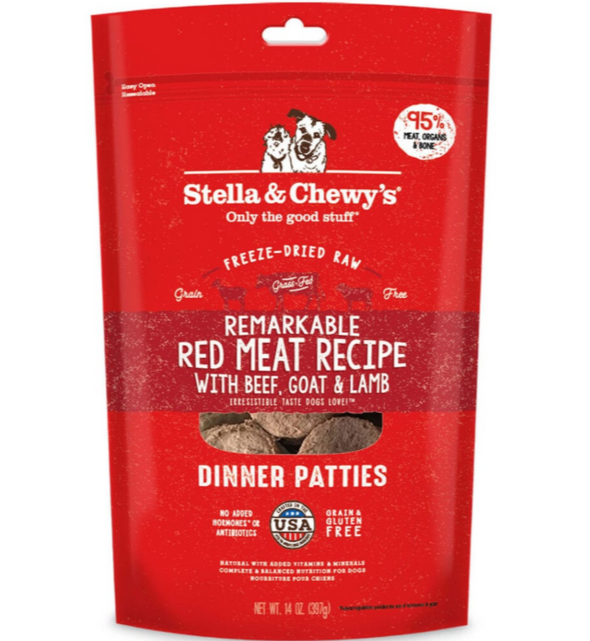 Stella & Chewy's Remarkable Red Meat Freeze-Dried Raw Dinner Patties
