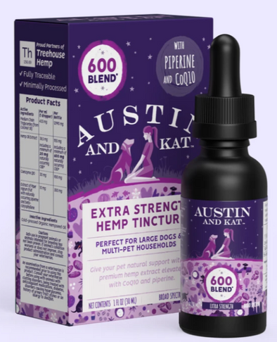 Austin & Kat Extra Strength Hemp Tincture 600 Blend