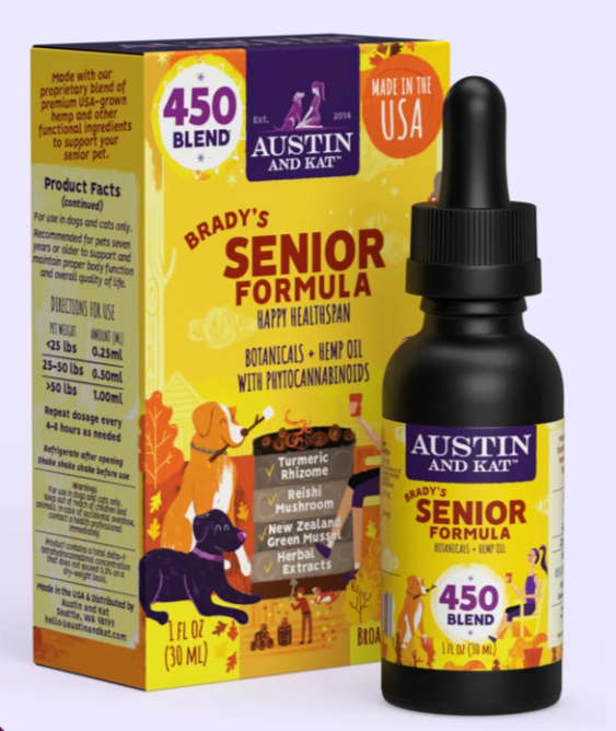 Austin & Kat Senior Formula Hemp Oil 450 Blend