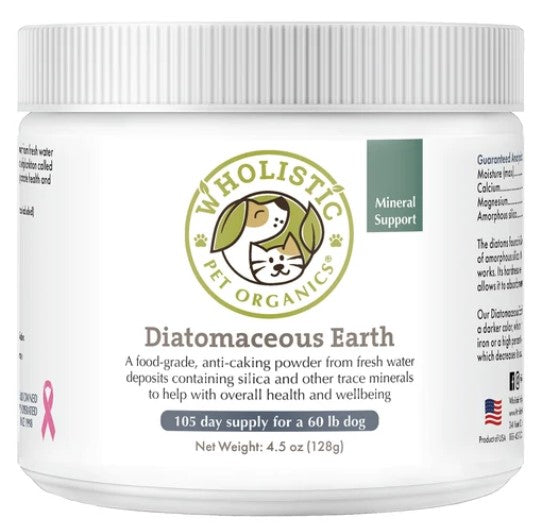 Wholistic Pet Organics Diatomaceous Earth Powder Dog Supplement