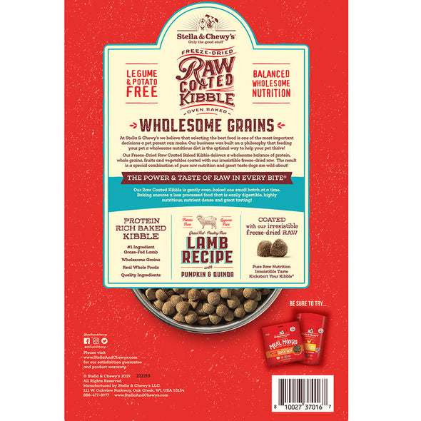 Stella & Chewy's Raw Coated Lamb with Wholesome Grains