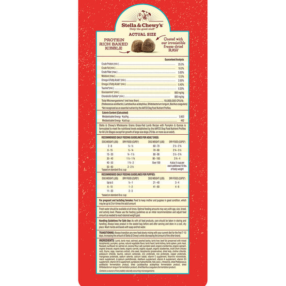 Stella & Chewy's Raw Coated Lamb with Wholesome Grains