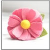 Mimi Green Dog Collar Flowers