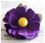Mimi Green Dog Collar Flowers