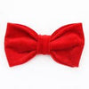 Mimi Green Velveteen Dog Collar Bow Ties