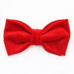 Mimi Green Velveteen Dog Collar Bow Ties