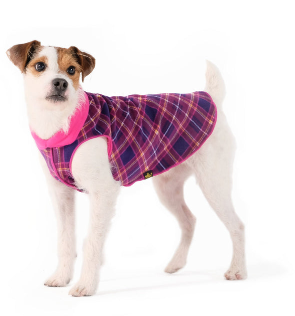 Goldpaw Duluth Double Fleece- Mulberry Plaid and Fuchsia