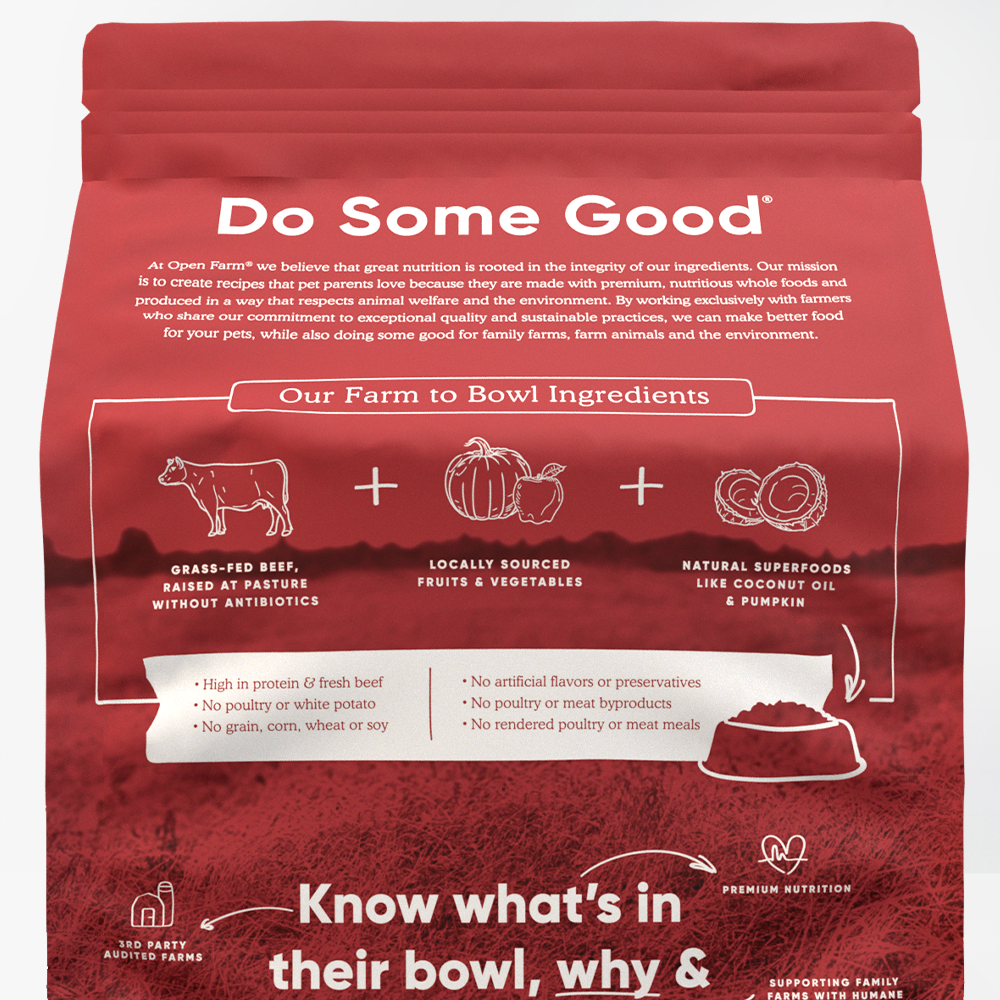 Open Farm Grass-Fed Beef Grain-Free Dry Dog Food
